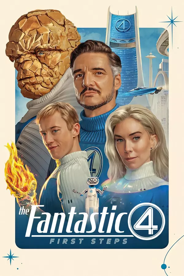 Movie poster of: The Fantastic 4: First Steps
